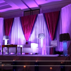 Wedding led uplighting at Marriott 10