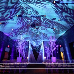 Wedding led uplighting at McNamara 16