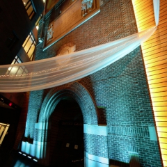 Wedding led uplighting at McNamara 17