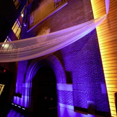 Wedding led uplighting at McNamara 18