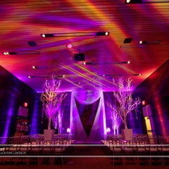 Wedding led uplighting at McNamara 6