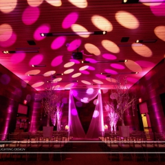 Wedding led uplighting at McNamara 9