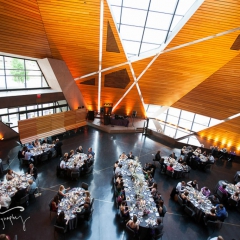 Wedding led uplighting at McNamara 24