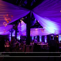 Wedding led uplighting at Nicollet Island Pavilion 1