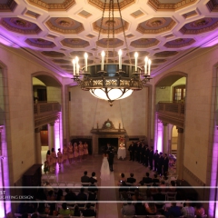 LED Wedding Uplighting at St. Paul Athletic Club 1