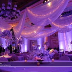 Wedding led uplighting at St Paul Hotel 13