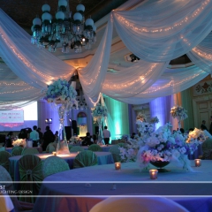 Wedding led uplighting at St Paul Hotel 15