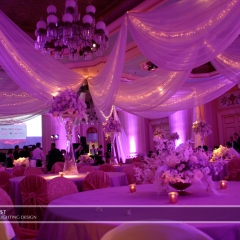 Wedding led uplighting at St Paul Hotel 16