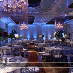 Wedding led uplighting at St Paul Hotel 1