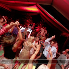 Wedding led uplighting at Tent 4