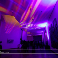 Wedding led uplighting at Weisman 3