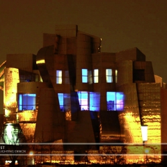 Wedding led uplighting at Weisman 5