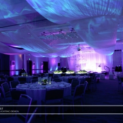 Wedding led uplighting at Westin 1