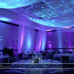 Wedding led uplighting at Westin 4