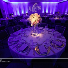 Wedding led uplighting at Westin 6