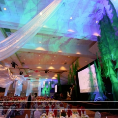 Wedding led uplighting at Xcel Energy Center 1