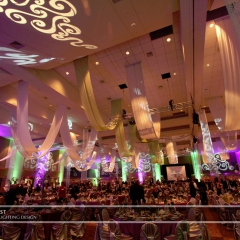 Wedding led uplighting at Xcel Energy Center 4