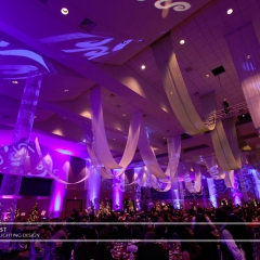 Wedding led uplighting at Xcel Energy Center 8