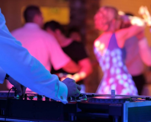DJ Playing at a Wedding